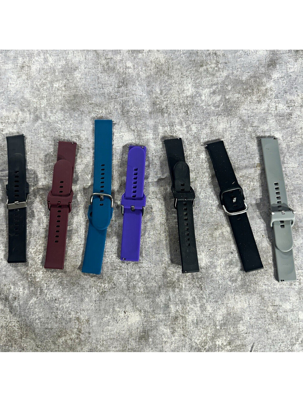 Silicone Multicolor 2-Piece Watch Band Lot 23mm for EverAct-Activity 12